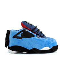 Load image into Gallery viewer, AJ 4 Blue Retro Hi Top Trainer Sneaker Slippers
