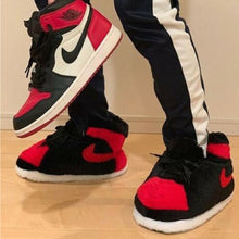 Load image into Gallery viewer, AJ 1 Retro Red Hi Top Trainer Sneaker Slippers
