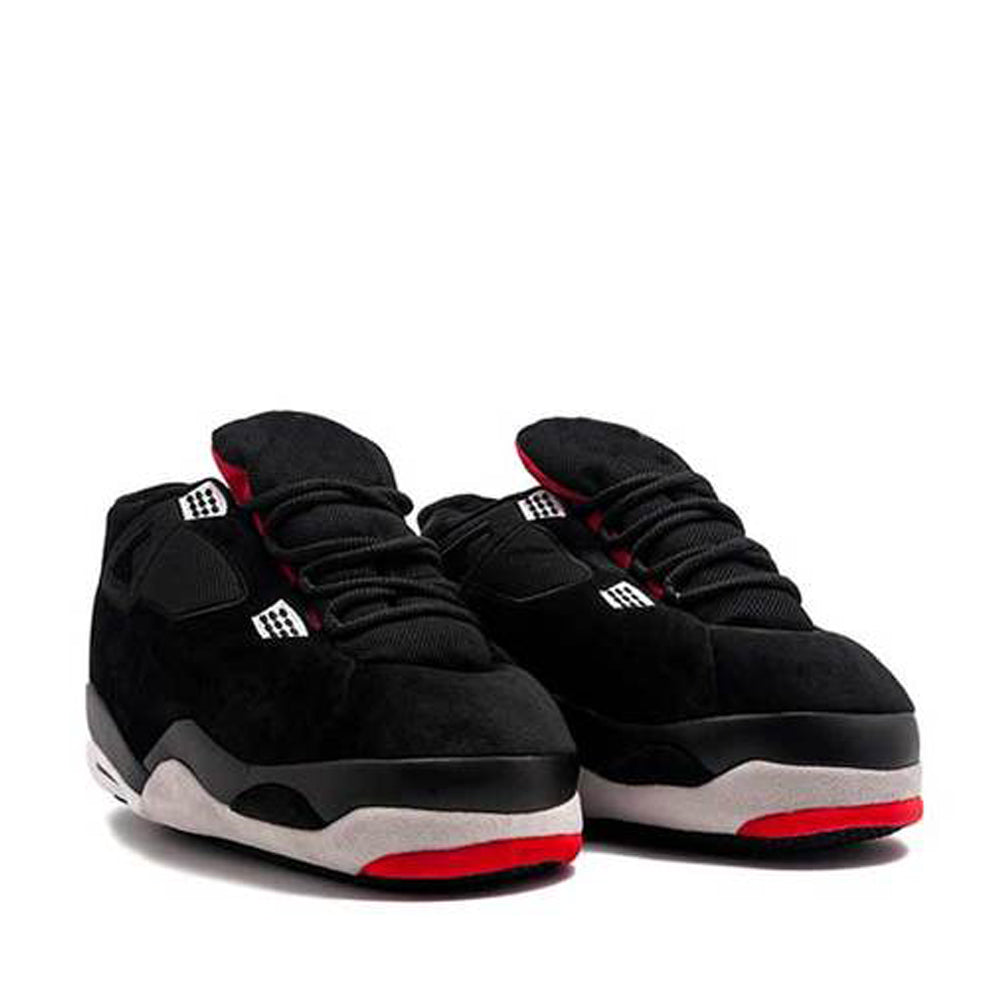AJ 4 Black Retro Hi Top Trainer Sneaker Slippers