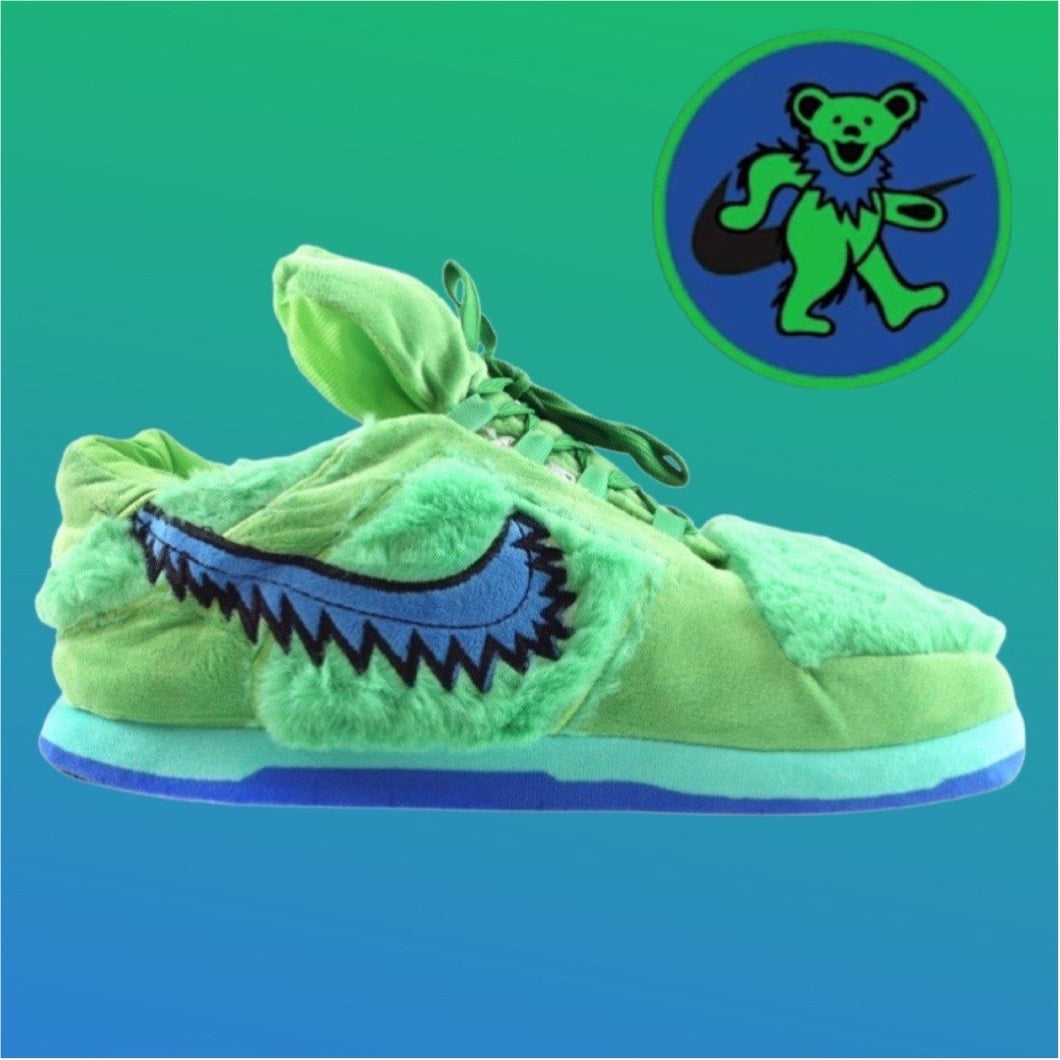 GD Dunks Green Retro Low Top Unisex Trainer Sneaker Slippers