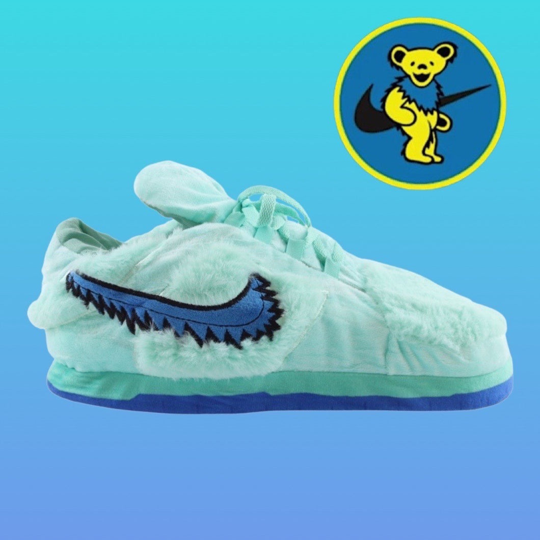 GD Dunks Teal Retro Low Top Unisex Trainer Sneaker Slippers