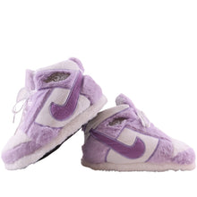 Load image into Gallery viewer, AJ 1 Purple Mist Retro Hi Top Trainer Sneaker Slippers
