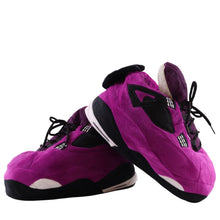 Load image into Gallery viewer, AJ 4 Purple Retro Hi Top Trainer Sneaker Slippers
