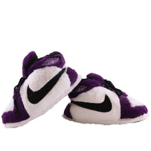 Load image into Gallery viewer, AJ 1 Purple Retro Hi Top Trainer Sneaker Slippers
