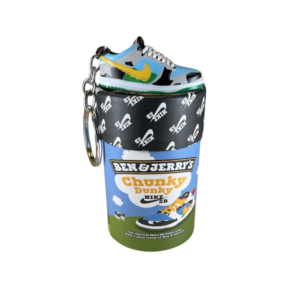 Chunky Dunky Low Dunks Trainer Keychain With Mini Ben & Jerry Nike Sho ...