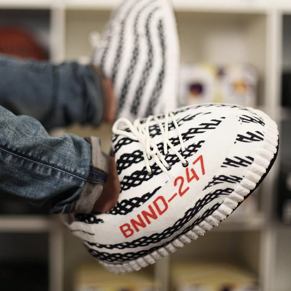 YZ Boost 350 V2 Zebra White Trainer Sneaker Slippers Lounge Kicks